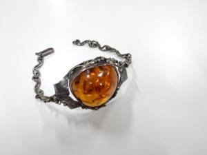 琥珀　ブレスレット